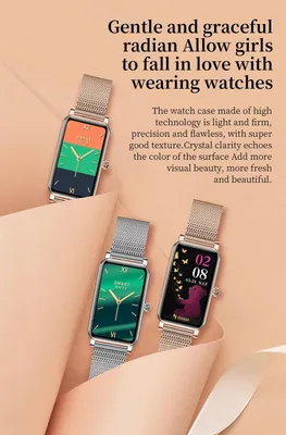 Productafbeelding van DrPhone Ai Hydro2 Smartwatch - Vrouwen / Dames Horloge – Hartslag / Bloeddruk &