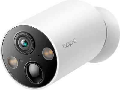 Productafbeelding van TP-Link Tapo C425, Beveiligings-IP-camera, Buiten, Draadloos, Voor montage aan plafond of muur, Wit, Bolvormig