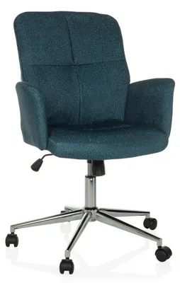Produktbild von hjh OFFICE Home Office Bürostuhl SOLAO 400 Schreibtischstuhl mit Armlehnen Stoff Drehstuhl