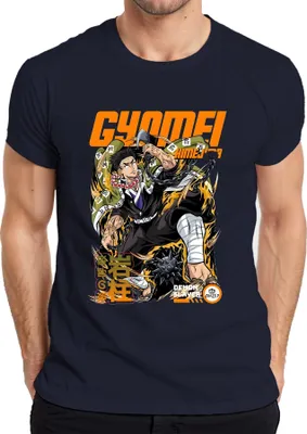 Productafbeelding van Gyomei Himejima, Demon Slayer, Hashira, anime, gebedsketting, heren T-shirt, marineblauw, maat S