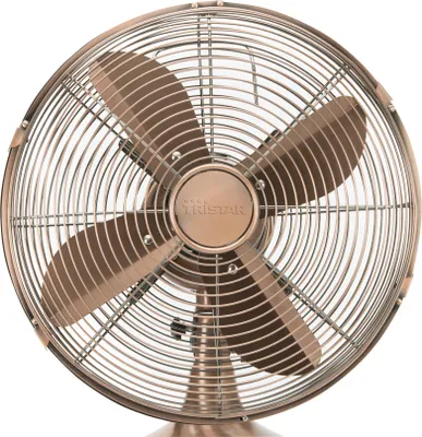 Produktbild von Tristar VE-5970 Retro Ventilator, Haushalts-Lamellenlüfter, Kupfer, Tisch, 58,6 dB, 1300 RPM, 30 cm