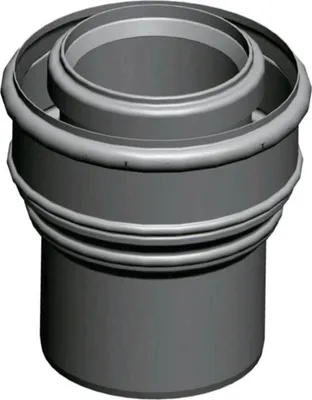 Produktbild von Wolf Übergang 2651485 DN80/125 - DN110/160, steckbar, weiß