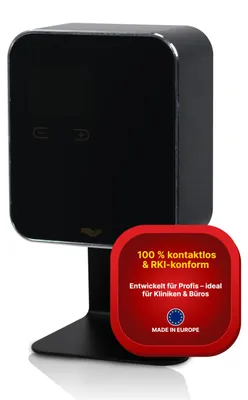 Automatischer Seifenspender, LCD-Display, 480 ml, Aluminium, schwarz