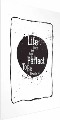 Produktbild von Posterpapier Poster - Life Doesn't Have to Be Perfect to Be Wonderful 21x30 cm Text m-B-0049-ao-a