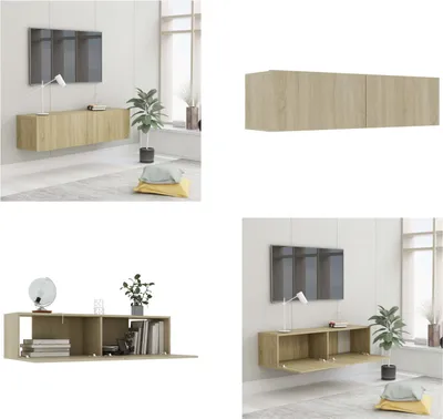 Immagine prodotto di mobile TV vidaXL rovere Sonoma 120x30x30 cm materiale a base di legno - mobile TV - mobile TV - mobile TV - credenza