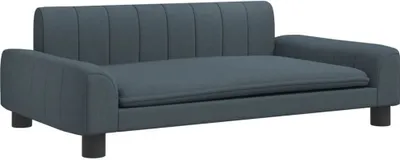 Immagine prodotto di vidaXL Letto per cani grigio scuro 90x53x30 cm in tessuto
