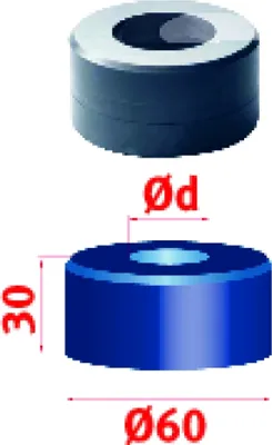 Produktbild von Metallkraft Rundmatrize Nr.60 Ø 33,2 mm, 3889333,2