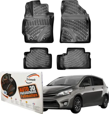 Produktbild von Trimak Autofußmatten kompatibel mit Toyota VERSO 2009-2018 Auto Allwetter Gummimatten
