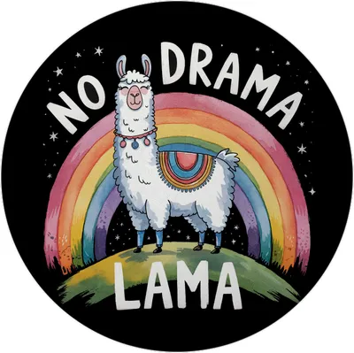 Produktbild von Aquarell Lama - No Drama Lama Magnet mit Flaschenöffner