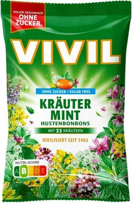 Produktbild von Vivil ohne Zucker 120g-Bt. Kräuter Mint