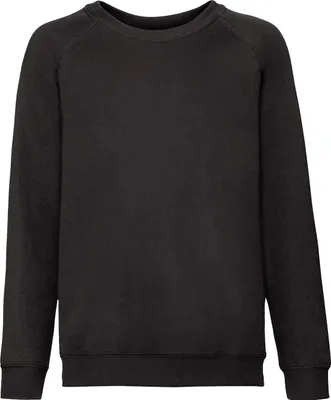 Immagine prodotto di Fruit of the Loom - Felpa "Classic" per bambini con maniche raglan LT1841 (104) (nero)