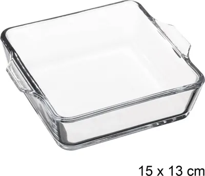 Image de Plat Four Verre 15x15cm Cuisson Homogène Et Nettoyage Facile - Secret Of Gourmet