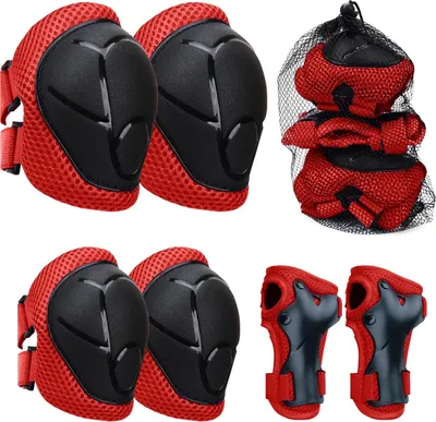 Productafbeelding van Kniebeschermers - Elleboogbeschermers - Set 6-in-1 - Voor kinderen 3 tot 8 jaar - Inlineskates