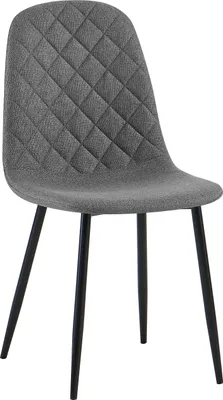 Produktbild von Stuhl MARIA, Schwarz Grau, Harlekinmuster, Metallgestell, Polyester, bis 110 kg