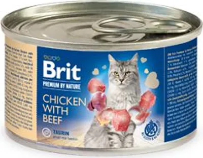 Produktbild von BRIT Premium by Nature Huhn mit Rindfleisch in Dosen