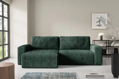 Produktbild von Furnisell Ecksofa L Form Cord Sofa "FANO", Grün