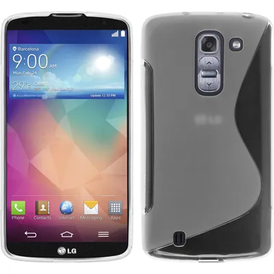 Produktbild von PhoneNatic Case kompatibel mit LG G Pro 2 - clear Silikon Hülle S-Style + 2 Schutzfolien