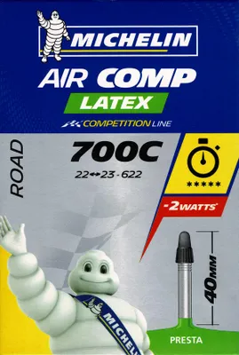 Produktbild von Michelin AirComp Latex Schlauch Rennrad 22-622 23-622 40mm Sclaverand Ventil