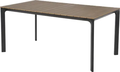 Produktbild von Gartentisch Esstisch anthrazit braun 160x90x74cm