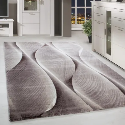 Produktbild von Homebyhome Teppich Wohnzimmer Moderner Abstrakt Design Teppich, Kurzflor Teppich, Weich und Pflegeleicht, Grösse: 240x340 cm