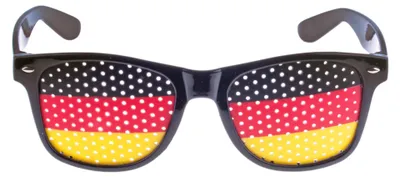 Produktbild von Deutschland Brille Fan-Accessoire für Erwachsene schwarz-rot-gelb -