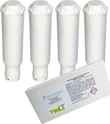 Produktbild von 4x Wasserfilter schraubbar für Kaffeevollautomaten + Reinigungstabletten