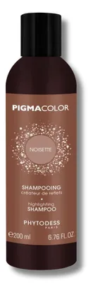 Image de PIGMACOLOR - Shampooing créateur de reflets noisette 200ml - Cheveux châtains à bruns chauds