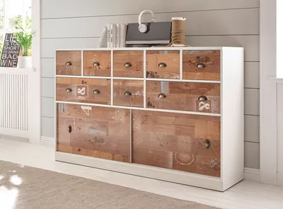 Immagine prodotto di Credenza cassettiera Banco da lavoro bianco / vecchio stile 163 cm