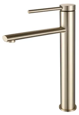 Waschtischarmatur, Einhebelmischer, gebürstet Gold, 215 mm