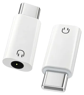 USB-C auf 3,5 mm Audio-Adapter mit HiFi-DAC, weiß
