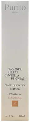 Imagen del producto de PURITO SEOUL Wonder Releaf Centella BB Cream #27 Sand Beige, SPF30 PA+++, 30 ml - Crema BB para el rostro