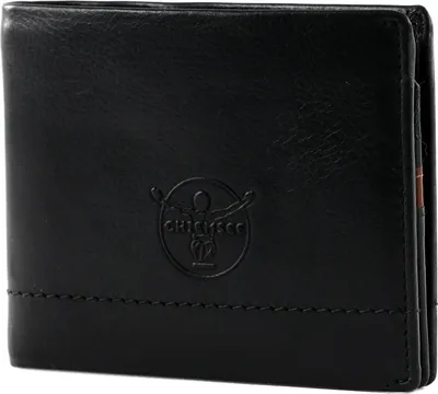 Image de CHIEMSEE Cuir porte-monnaie Leather Wallet Black / Brown noir
