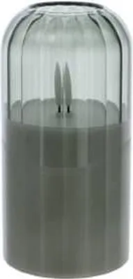 Obrázok produktu pre LED Kerze im Glas - grün - ca. 7,5 x 15 cm