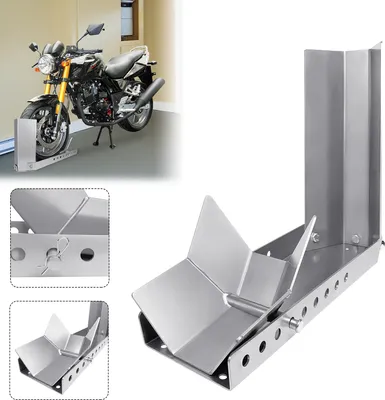 Produktbild von LARS360 1-częściowy stojak motocyklowy z wahaczem, zacisk przedniego koła, szyna transportowa motocykla z wahaczem
