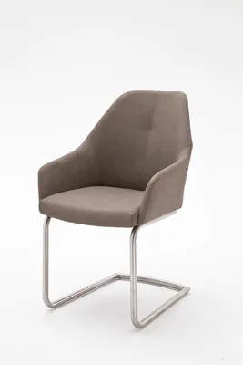 Produktbild von Besucherstuhl Esszimmerstühle MADITA A Schwinger Kunstleder taupe