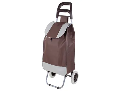Zdjęcie produktu dla Verk 01745 Torba na zakupy na kółkach 30L brązowa