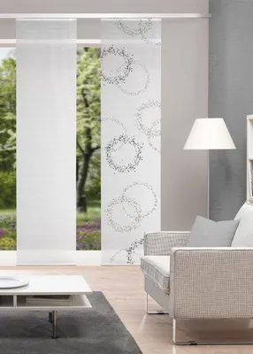 Produktbild von Vision S Vision S | Schiebevorhang Bambusoptik Digitaldruck | Ainur 260 x 60 cm 1x Schiebewand inkl. Paneelwagen und Klemmleiste Stein