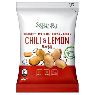Obrázek produktu pro Pražená lahvička s příchutí CHILI & LEMON 50 g - GREENERGY
