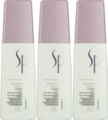Produktbild von Wella SP Balance Scalp Lotion 3 x 125 ml Kopfhautlotion Set