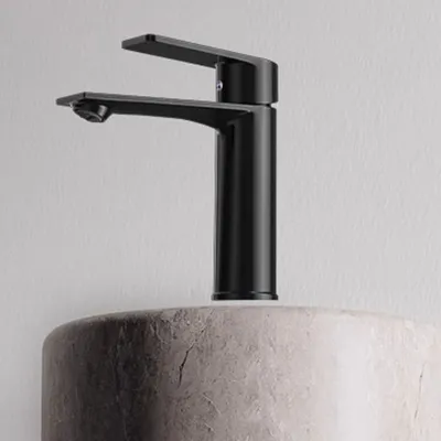 Produktbild von ZELURXX Wasserhahn aus rostfreiem Stahl, Duale Steuerung für heiß und kalt, Mehrschichtsieb für Waschbecken, Badbecken, Küchenspüle, 15 x 5,1 x 17,3 cm