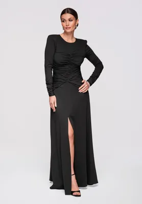Produktbild von LARICA Damen Abendkleid Maxikleid Rückenausschnitt LA-OM-DLR272 black XL