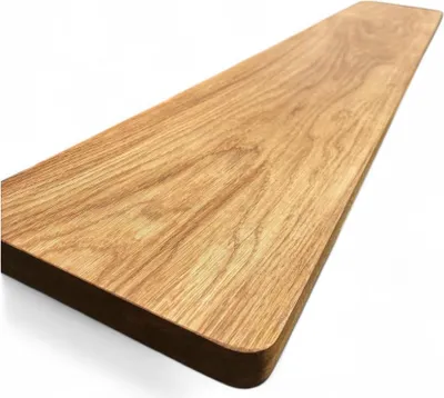 Obrázok produktu pre Masívny dubový parapet 170x20x4cm so zaoblenými rohmi, olejovaný, dubový schod, masívny dubový parapet, dubový schodiskový stupeň, dubová podlaha