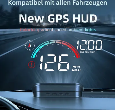 Produktbild von HeadUp Display - Nachrüstsatz für Ihr Auto, kabellose Datenübertragung