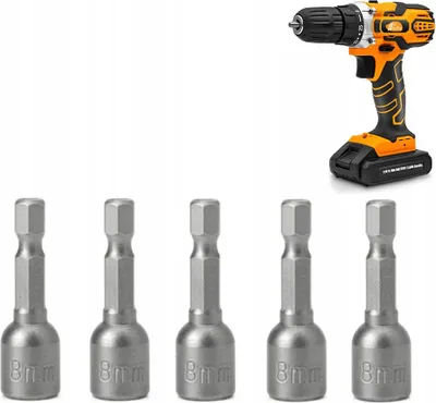 Produktbild von Satz magnetischer 8-mm-Steckschlüsseleinsätze (1/4 Zoll) für Schraubendreher