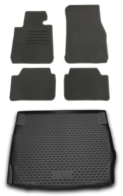 Produktbild von Gummi-Kofferraumwanne + Fußmatten Set für 1er BMW F20 , Bj. 9/2011-