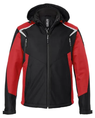 Obrázok produktu pre Kübler BODYFORCE Winterjacke Softshell Schwarz/Mittelrot L