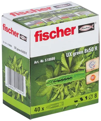Produktbild von Fischer Universaldübel UX Green 8x50 R