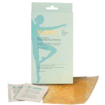 Produktbild von X-Epil Kaltwachsstreifen breit f. Beine&Körper 8 Stück, Körper