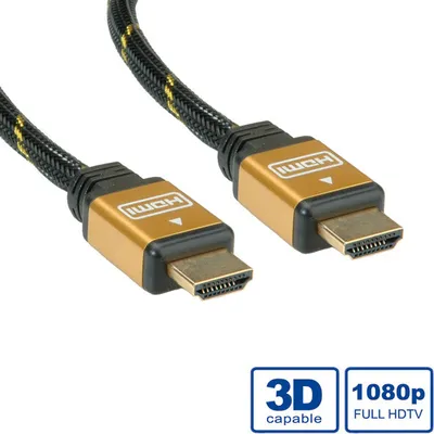 Image de ROLINE GOLD Câble HDMI High Speed avec Ethernet 7,5 m