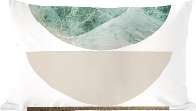 Produktbild von MuchoWow® Zierkissen Sofakissen Wohnzimmer Dekokissen 50x30 cm Geometrische Formen - Minimalismus - Pastell - Wohnzimmerdekoration - Polster mit Photo